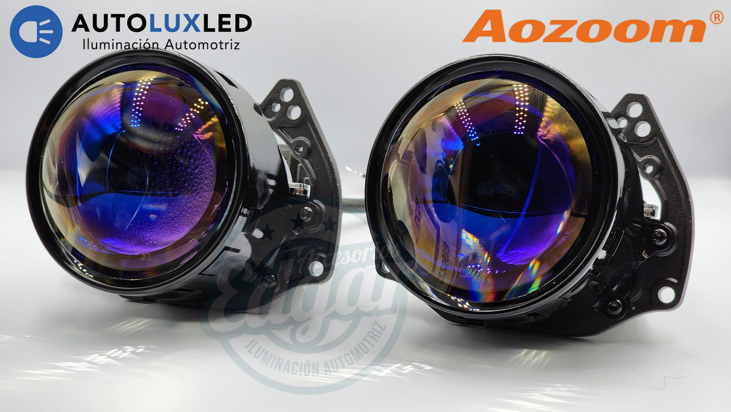 Proyectores Bi Led Aozoom F4 de 2.5 y 3 Pulgadas