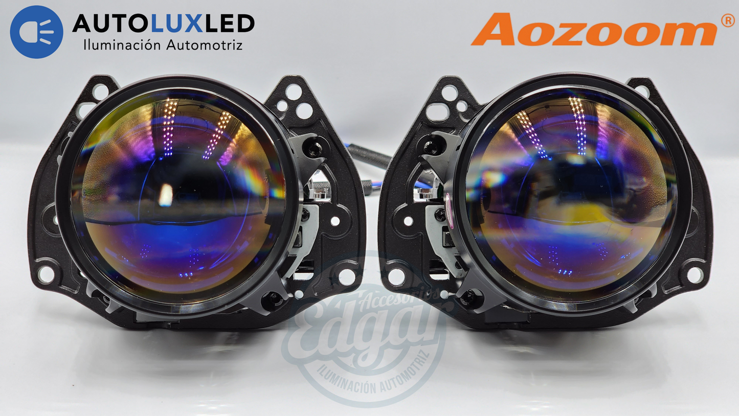 Proyectores Bi Led Aozoom F4 de 2.5 y 3 Pulgadas
