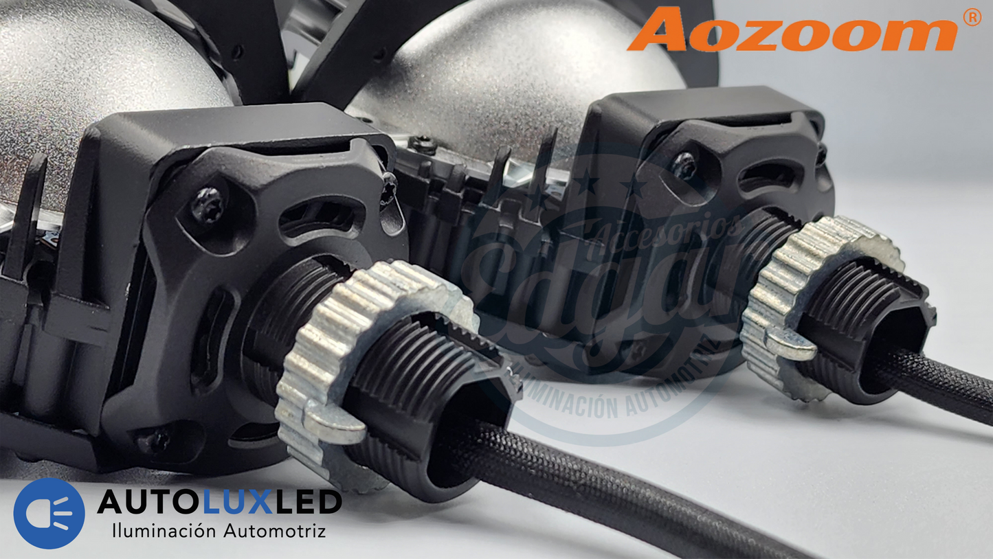 Proyectores Bi Led Aozoom F4 de 2.5 y 3 Pulgadas