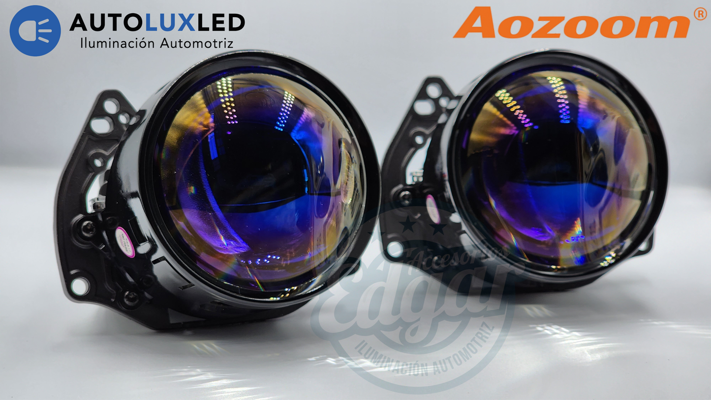 Proyectores Bi Led Aozoom F4 de 2.5 y 3 Pulgadas